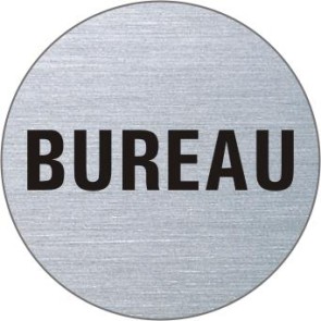 BUREAU Edelstahlschild 7186