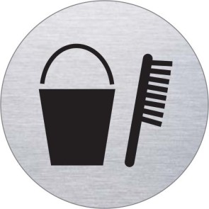 Putzmittel Edelstahlschild 7283