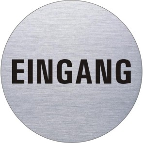 EINGANG Edelstahlschild 7535