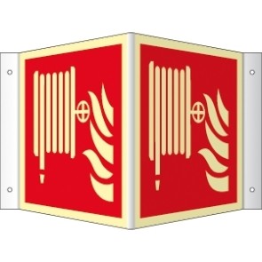 Brandschutzzeichen Winkel Löschschlauch