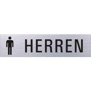 WC HERREN Edelstahlschild 8383