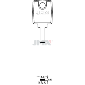 Schlüsselrohling neusilber - KA-5