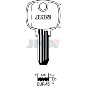 Schlüsselrohling Spezialprofil - BUR-43