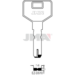 Schlüsselrohling neusilber - EZ-DS10