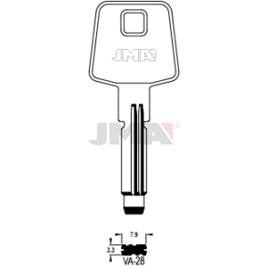 Schlüsselrohling neusilber - VA-28