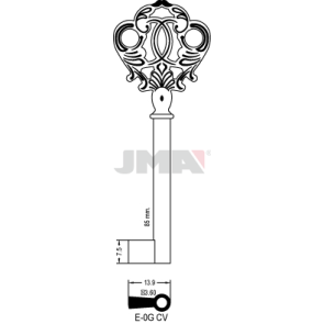 Möbelschlüssel - E-0G CV