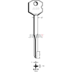 Schlüsselrohling - BUR-3X