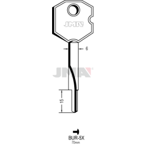Schlüsselrohling - BUR-5X