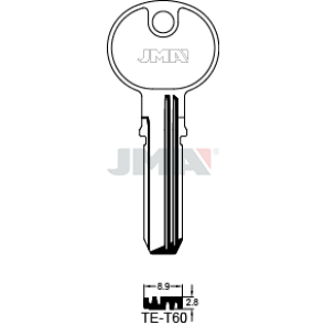 Schlüsselrohling Spezialprofil - TE-T60