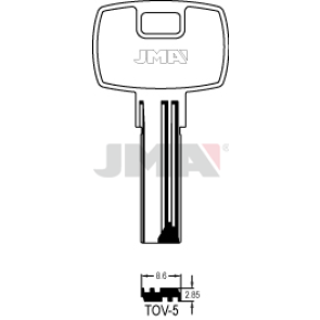 Schlüsselrohling neusilber - TOV-5