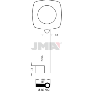 Möbelschlüssel - U-1G NIQ