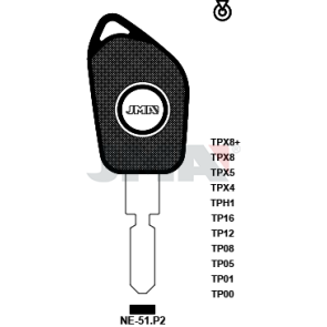 Transponder-Schlüsselrohling - TP00NE-51.P2