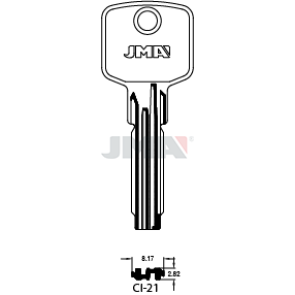 Schlüsselrohling Spezialprofil - CI-21