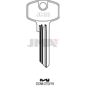 Schlüsselrohling Spezialprofile - DOM-27D/19