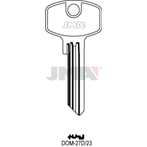 Schlüsselrohling Spezialprofile - DOM-27D/23