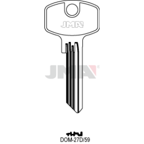 Schlüsselrohling Spezialprofile - DOM-27D/59