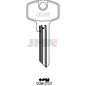 Schlüsselrohling Spezialprofile - DOM-27D/7