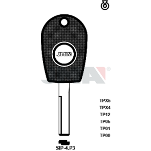 Transponder-Schlüsselrohling - TP00SIP-4.P3