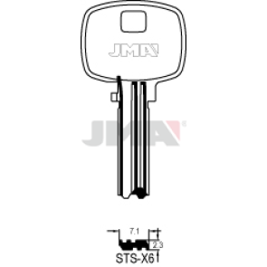 Schlüsselrohling Spezialprofil - STS-X6