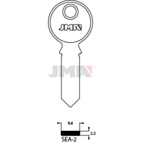 Schlüsselrohling neusilber - SEA-2