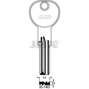 Schlüsselrohling Spezialprofil - IS-14D