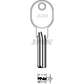 Schlüsselrohling Spezialprofil - BEY-1D