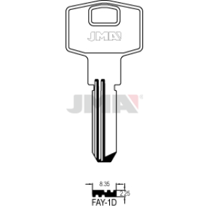 Schlüsselrohling Spezialprofil - FAY-1D