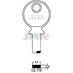 Schlüsselrohling Spezialprofil - CE-114