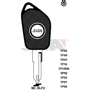 Transponder-Schlüsselrohling - TP00NE-36.P2