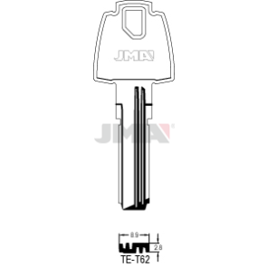 Schlüsselrohling Spezialprofil - TE-T62