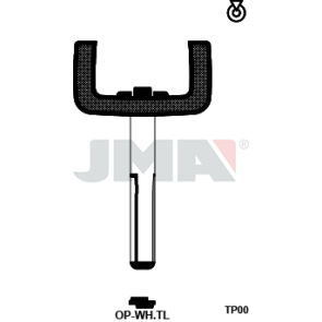 Transponder-Schlüsselrohling - TP00OP-WH.TL