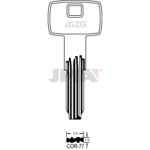 Schlüsselrohling Spezialprofil - COR-77