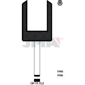 Transponder-Schlüsselrohling - TP00OP-11.TL2