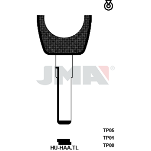 Transponder-Schlüsselrohling - TP00HU-HAA.TL