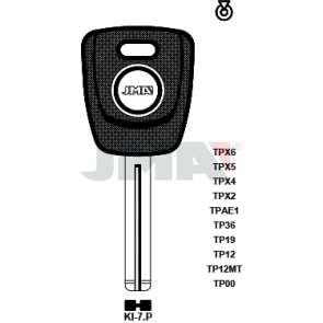 Transponder-Schlüsselrohling - TP00KI-7.P