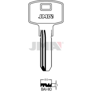 Schlüsselrohling Spezialprofil - BAI-9D