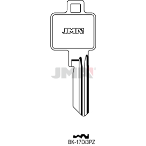 Schlüsselrohling Spezialprofile - BK-17D/3PZ