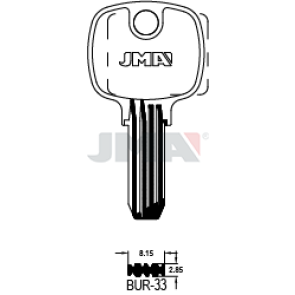 Schlüsselrohling Spezialprofil - BUR-33