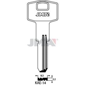 Schlüsselrohling Spezialprofil - KAE-14