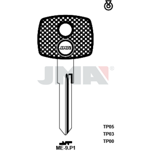 Transponder-Schlüsselrohling - TP00ME-9.P1
