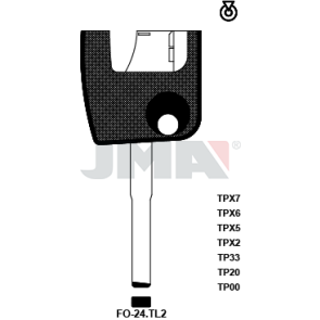 Transponder-Schlüsselrohling - TP00FO-24.TL2
