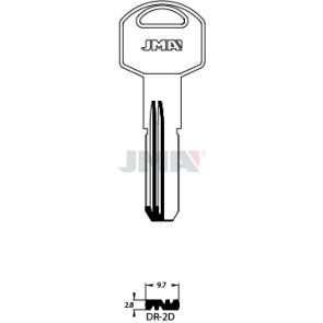 Schlüsselrohling Spezialprofil - DR-2D