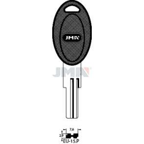 Schlüsselrohling-Plastikkopf - EU-15.P