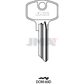 Schlüsselrohling-Spezialprofile - DOM-80D