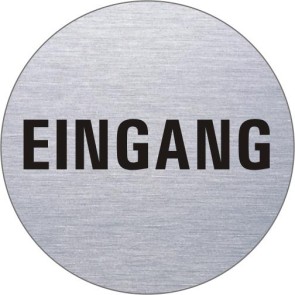 EINGANG Edelstahlschild 8495