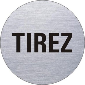 TIREZ Edelstahlschild 8548