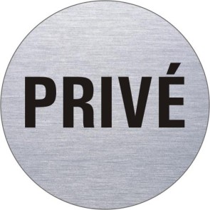 PRIVÉ Edelstahlschild 8550