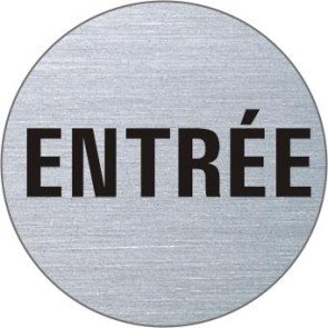 ENTRÉE Edelstahlschild 8594