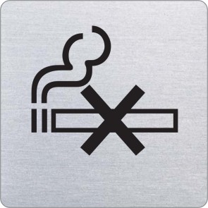 Rauchverbot Edelstahlschild 8931