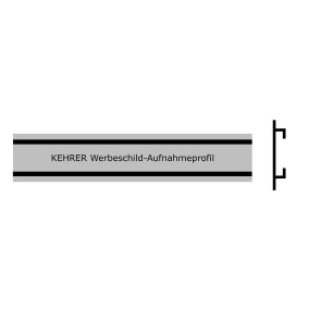 KEHRER Werbeschild - Aufnahmeprofil